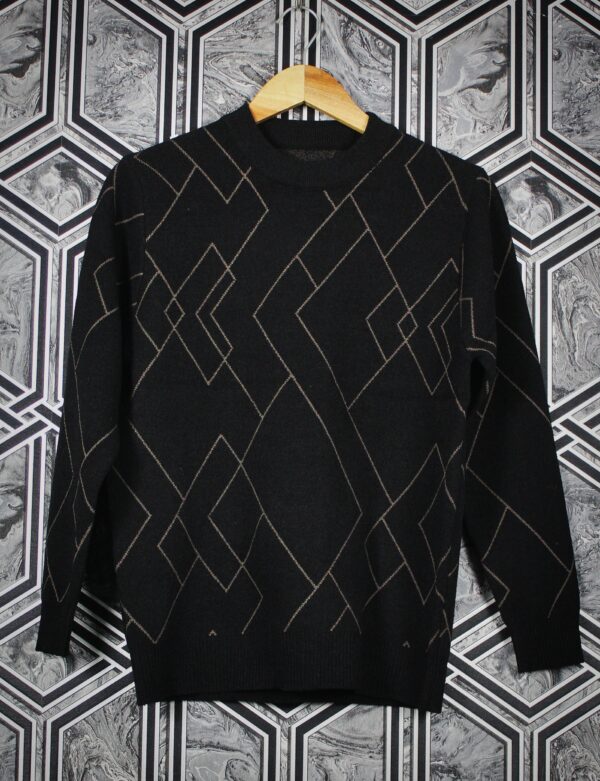 Black Geometric Pattern shirt - Image 3